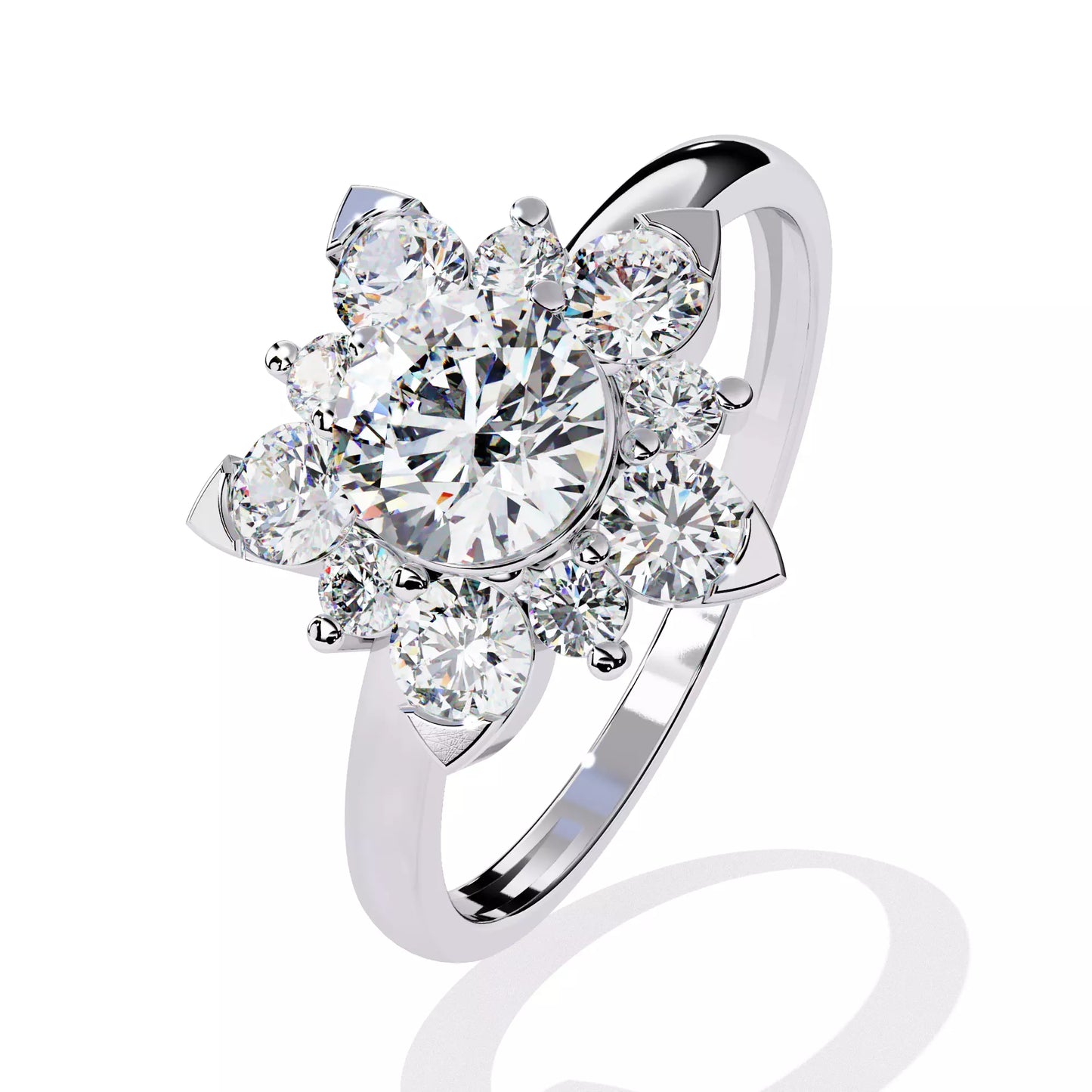 Bague Flocon neige
